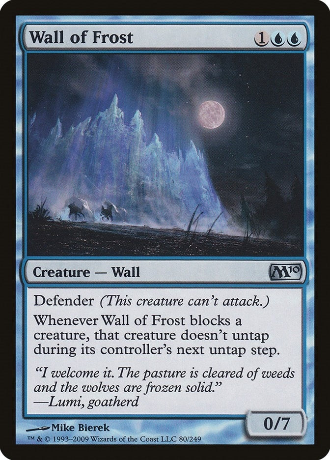 Image for Wall of Frost (80) [Magic 2010 (M10)] - Magic: The Gathering