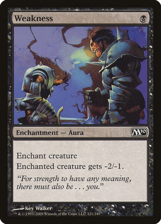 Image for Weakness (121) [Magic 2010 (M10)] - Magic: The Gathering