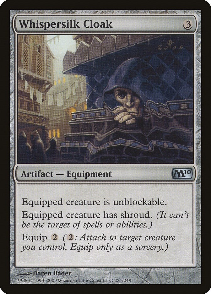 Image for Whispersilk Cloak (221) [Magic 2010 (M10)] - Magic: The Gathering