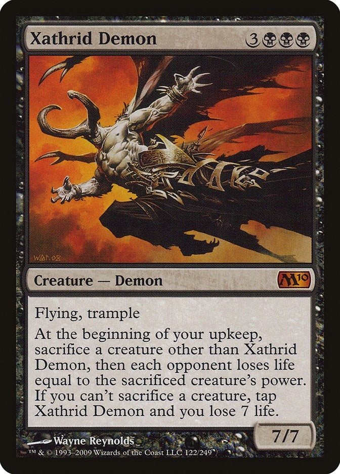 Image for Xathrid Demon (122) [Magic 2010 (M10)] - Magic: The Gathering