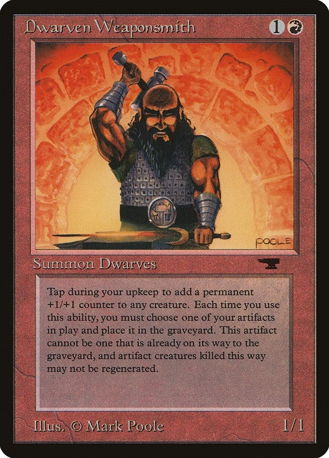 Image for Dwarven Weaponsmith [Antiquities] - Magic: The Gathering