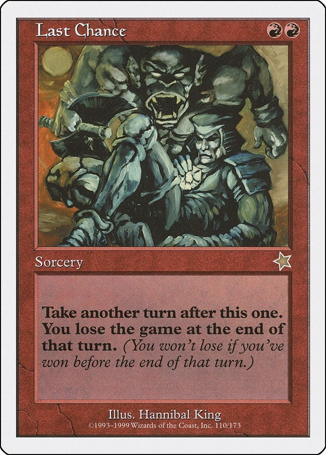 Image for Last Chance (110) [Starter 1999] - Magic: The Gathering