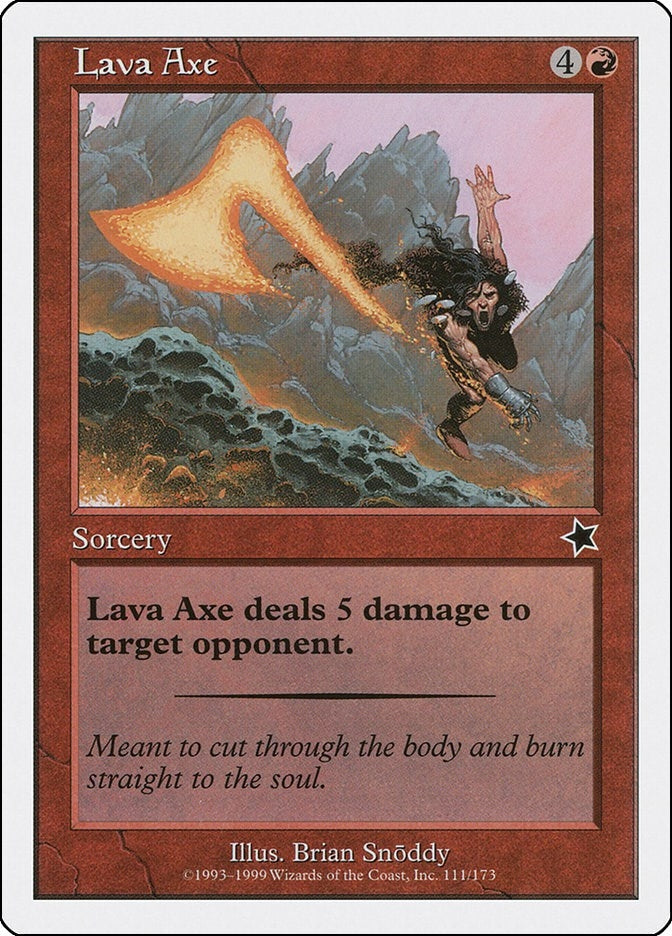 Image for Lava Axe (111) [Starter 1999] - Magic: The Gathering