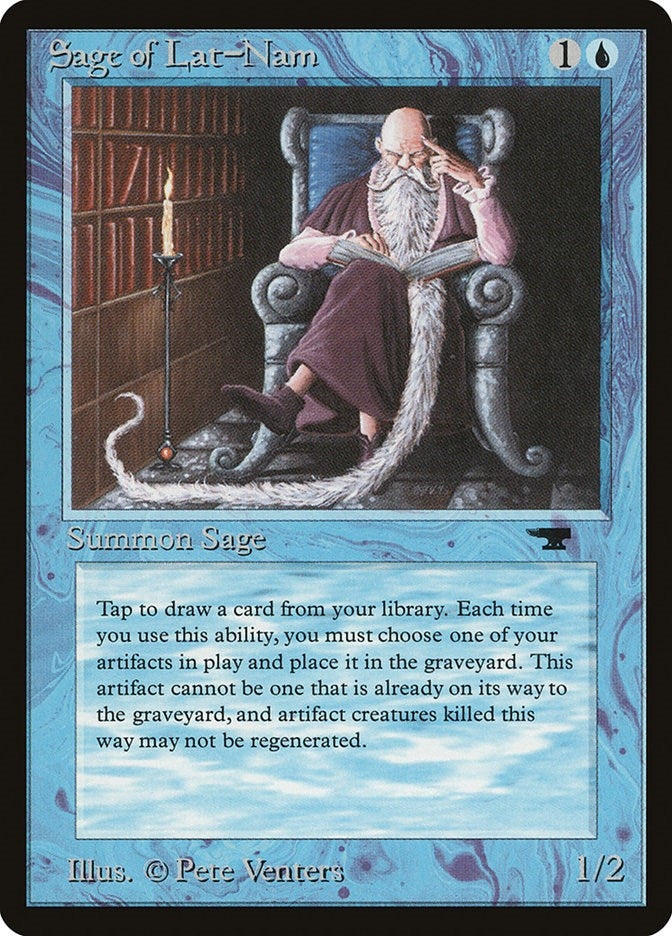 Image for Sage of Lat-Nam [Antiquities] - Magic: The Gathering