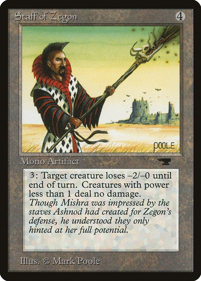 Image for Staff of Zegon [Antiquities] - Magic: The Gathering