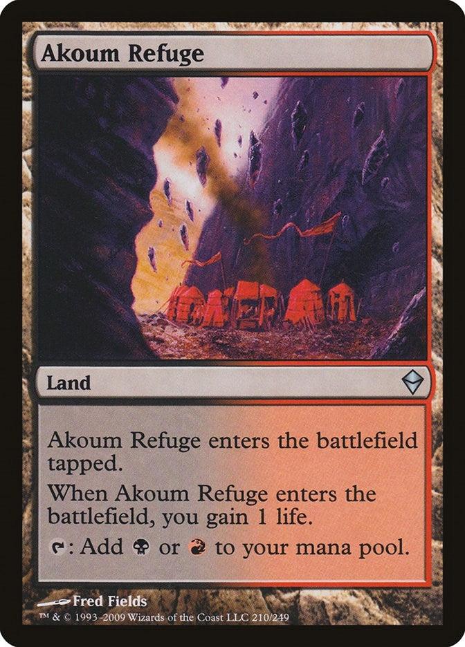 Image for Akoum Refuge (210) [Zendikar] - Magic: The Gathering