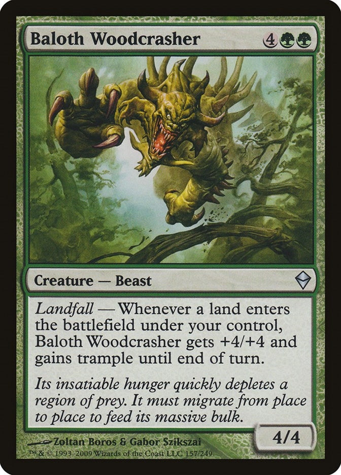 Image for Baloth Woodcrasher (157) [Zendikar] - Magic: The Gathering