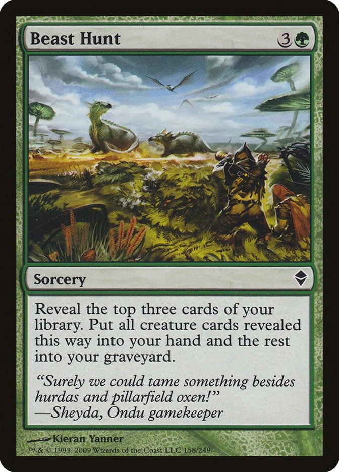Image for Beast Hunt (158) [Zendikar] - Magic: The Gathering