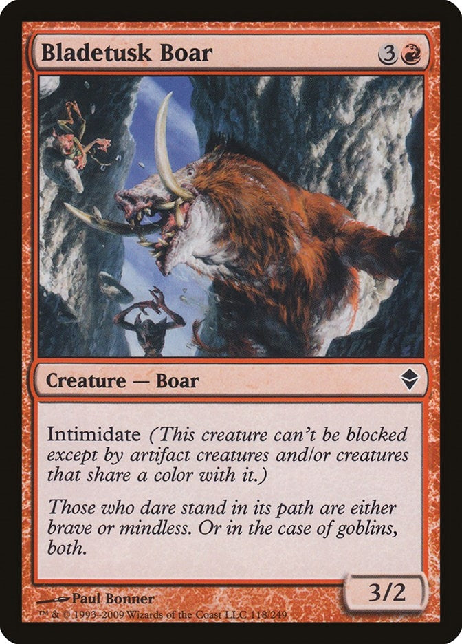 Image for Bladetusk Boar (118) [Zendikar] - Magic: The Gathering
