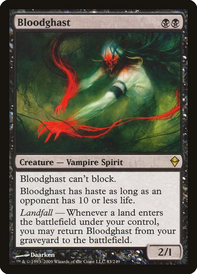 Image for Bloodghast (83) [Zendikar] - Magic: The Gathering