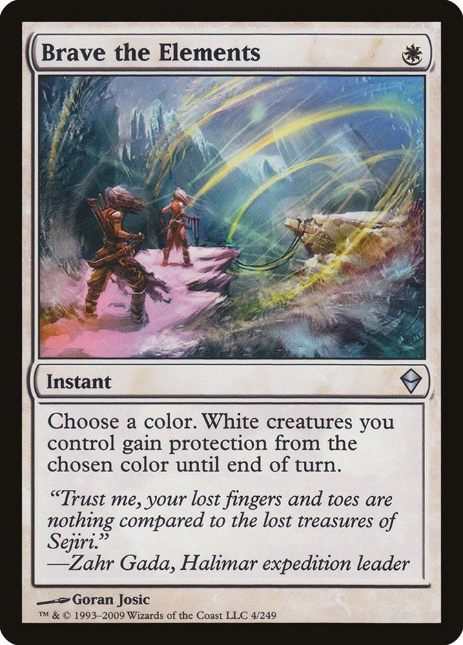Image for Brave the Elements (4) [Zendikar] - Magic: The Gathering