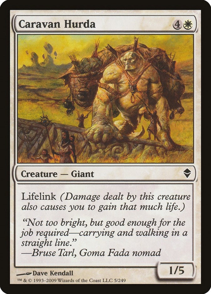 Image for Caravan Hurda (5) [Zendikar] - Magic: The Gathering