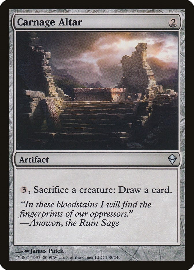 Image for Carnage Altar (198) [Zendikar] - Magic: The Gathering