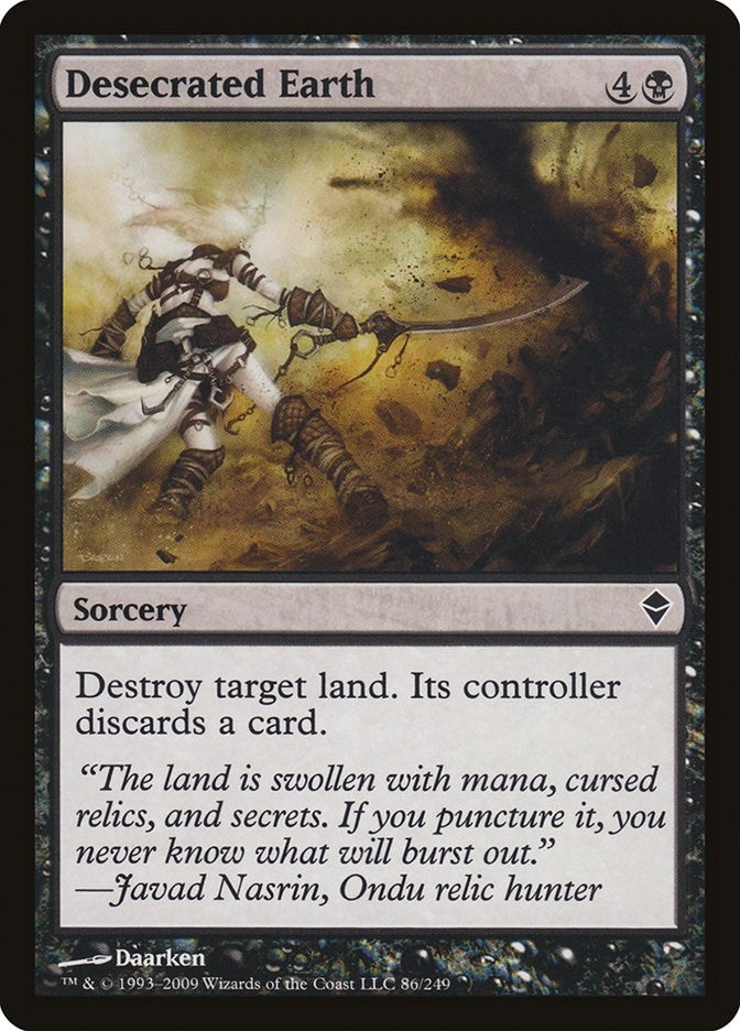 Image for Desecrated Earth (86) [Zendikar] - Magic: The Gathering