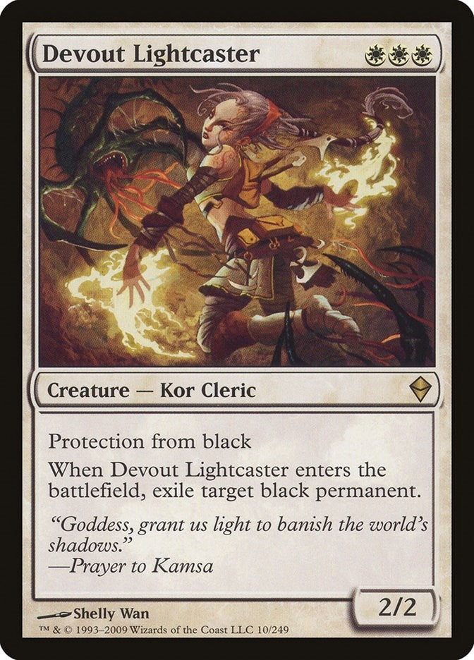 Image for Devout Lightcaster (10) [Zendikar] - Magic: The Gathering