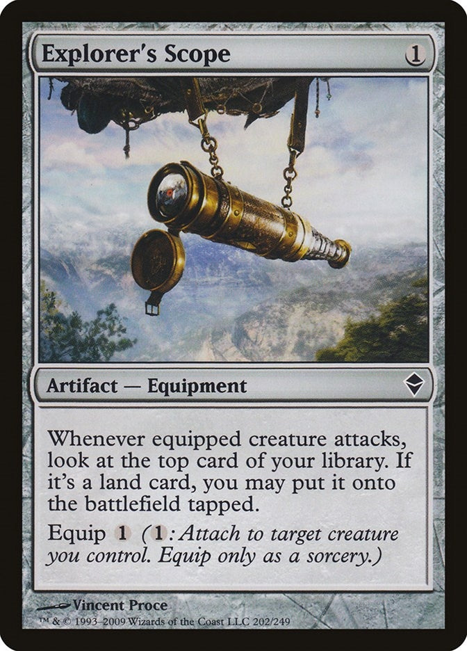 Image for Explorer's Scope (202) [Zendikar] - Magic: The Gathering