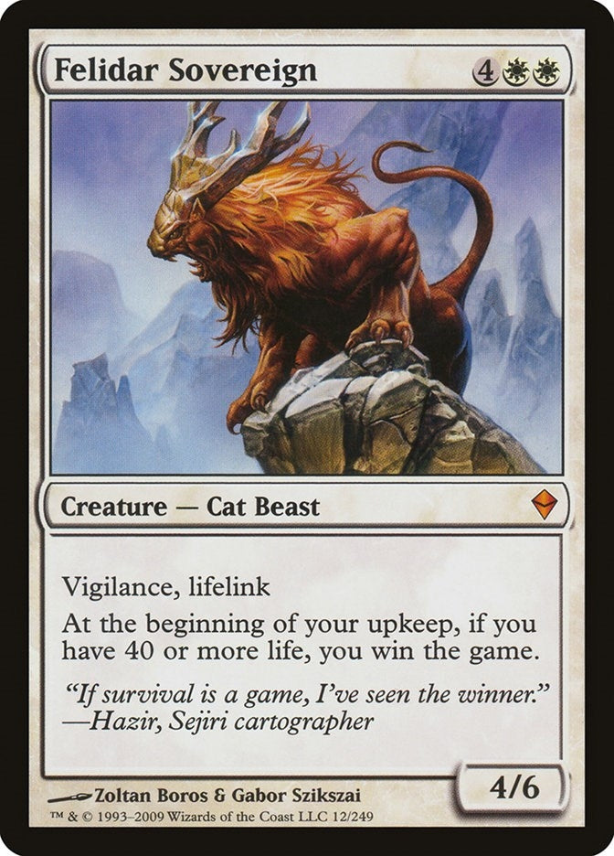 Image for Felidar Sovereign (12) [Zendikar] - Magic: The Gathering