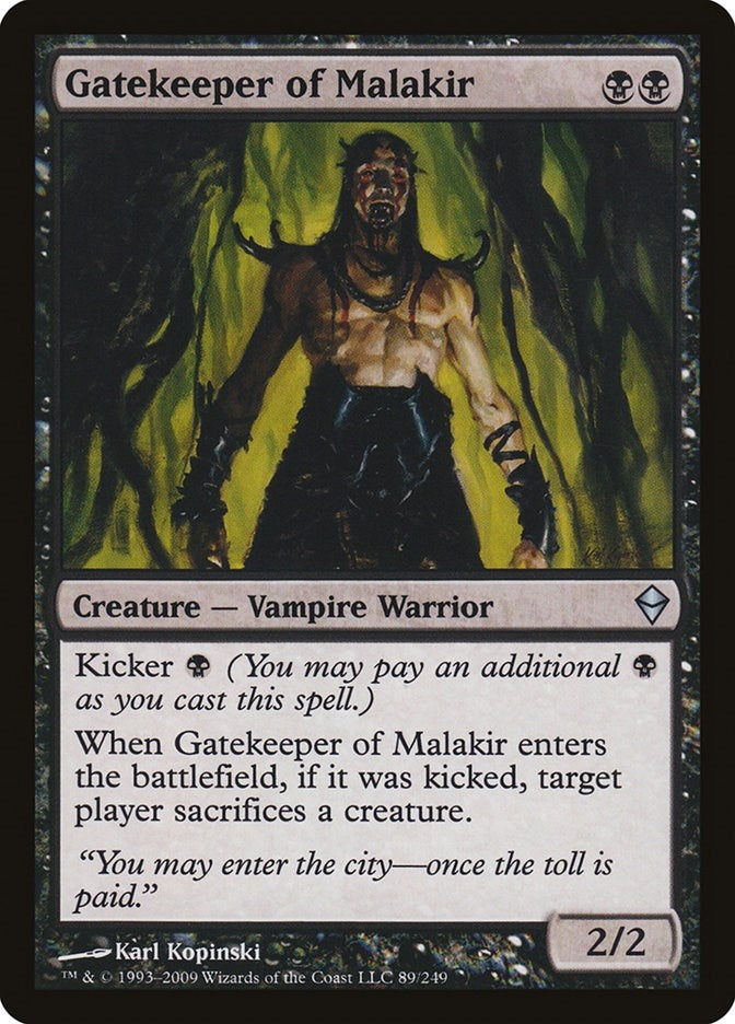 Image for Gatekeeper of Malakir (89) [Zendikar] - Magic: The Gathering
