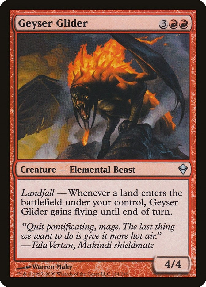 Image for Geyser Glider (124) [Zendikar] - Magic: The Gathering
