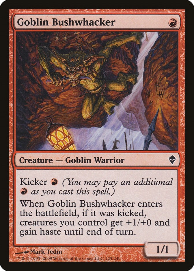 Image for Goblin Bushwhacker (125) [Zendikar] - Magic: The Gathering