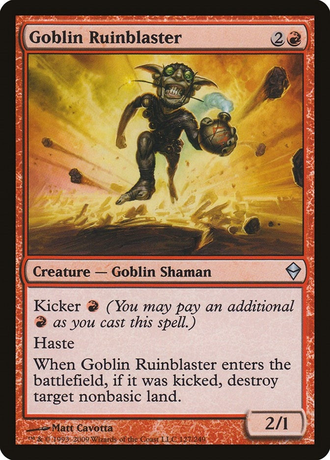 Image for Goblin Ruinblaster (127) [Zendikar] - Magic: The Gathering