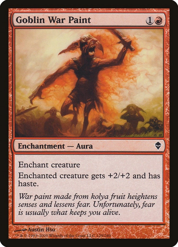 Image for Goblin War Paint (129) [Zendikar] - Magic: The Gathering