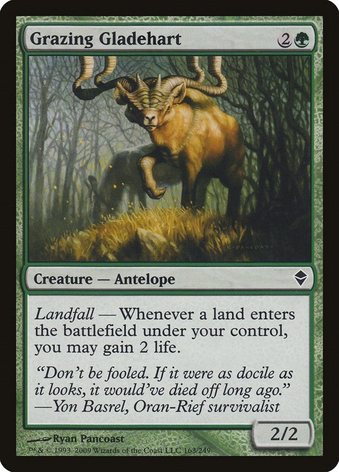 Image for Grazing Gladehart (163) [Zendikar] - Magic: The Gathering
