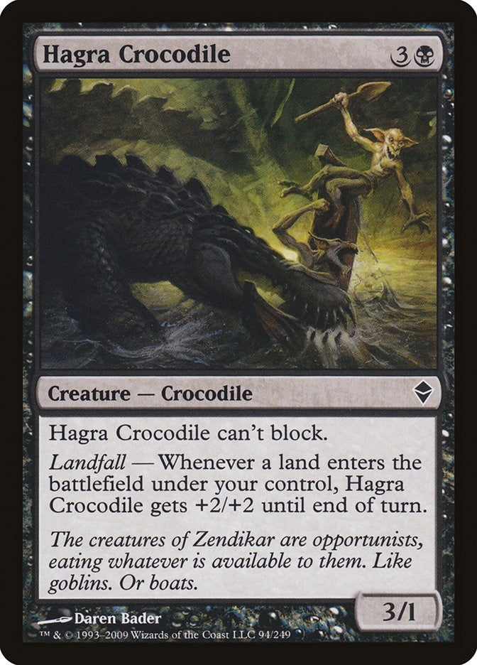 Image for Hagra Crocodile (94) [Zendikar] - Magic: The Gathering