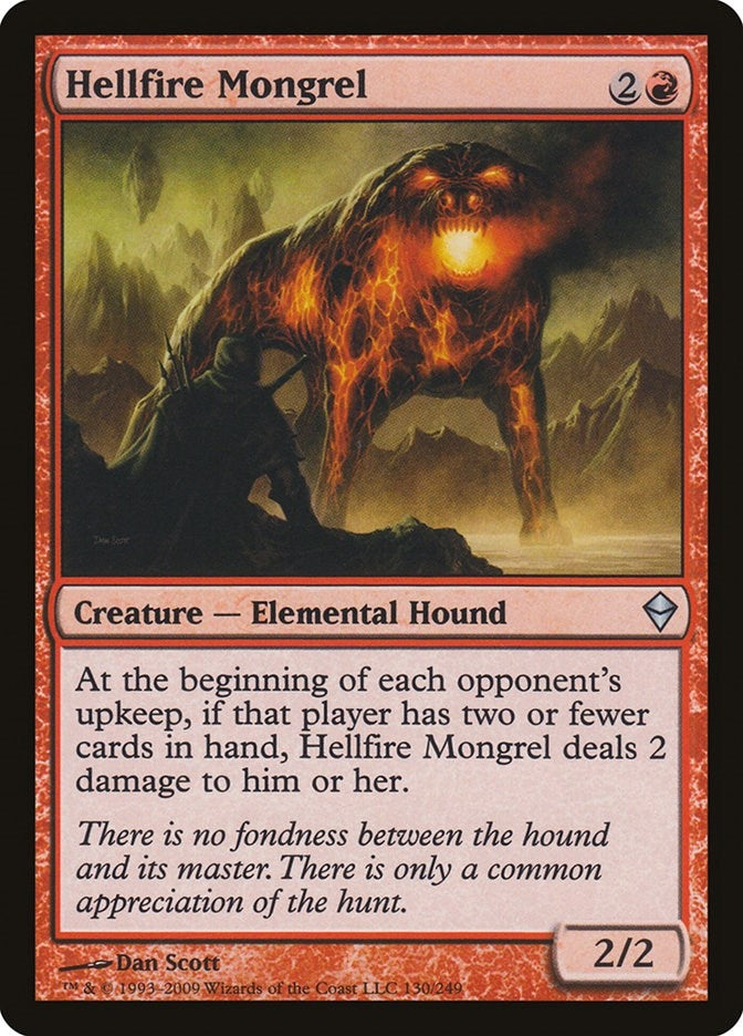 Image for Hellfire Mongrel (130) [Zendikar] - Magic: The Gathering