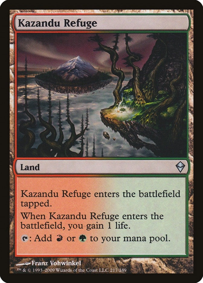 Image for Kazandu Refuge (217) [Zendikar] - Magic: The Gathering