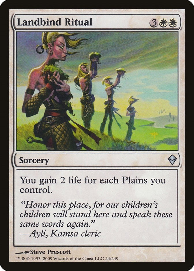 Image for Landbind Ritual (24) [Zendikar] - Magic: The Gathering