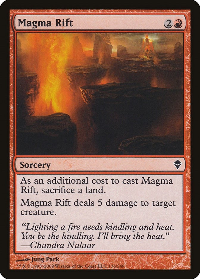 Image for Magma Rift (136) [Zendikar] - Magic: The Gathering