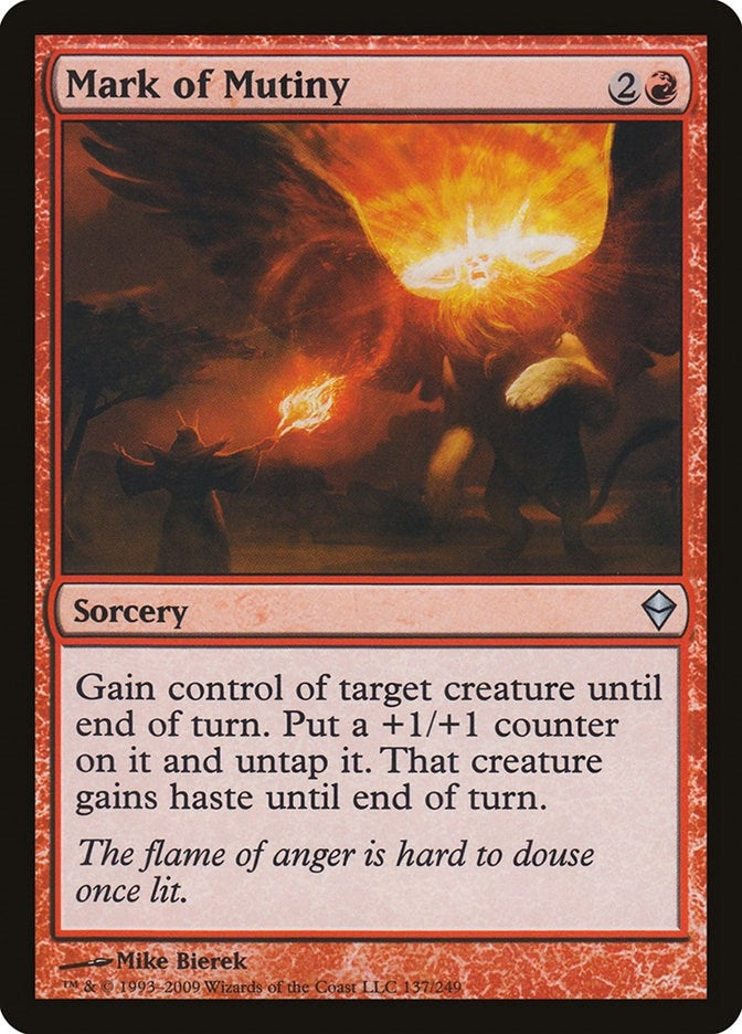 Image for Mark of Mutiny (137) [Zendikar] - Magic: The Gathering