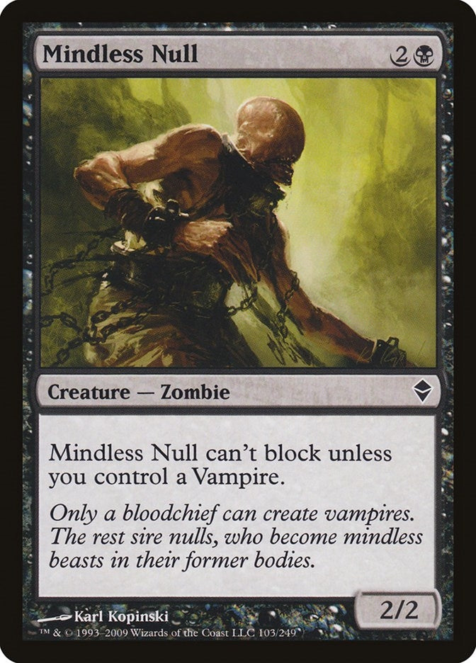 Image for Mindless Null (103) [Zendikar] - Magic: The Gathering