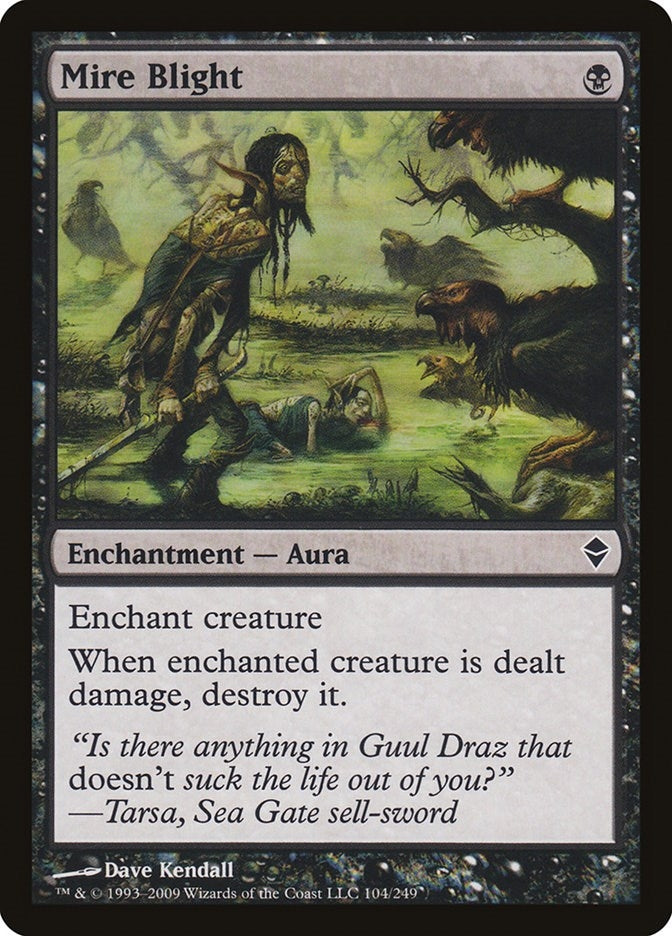 Image for Mire Blight (104) [Zendikar] - Magic: The Gathering