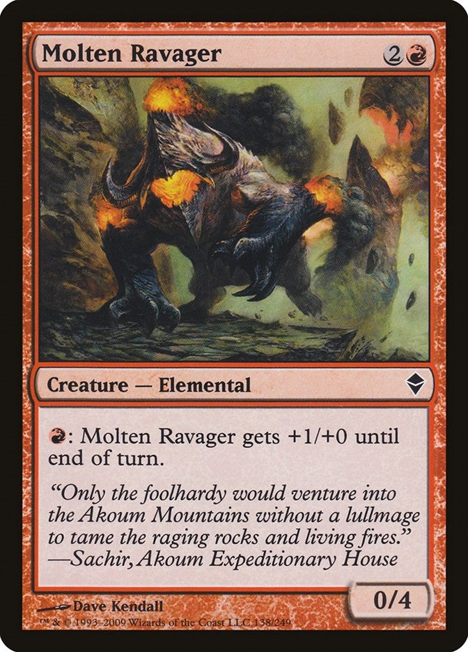 Image for Molten Ravager (138) [Zendikar] - Magic: The Gathering