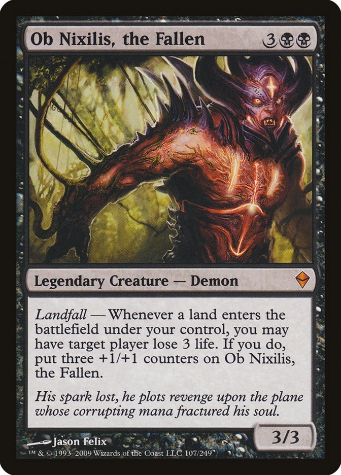 Image for Ob Nixilis, the Fallen (107) [Zendikar] - Magic: The Gathering