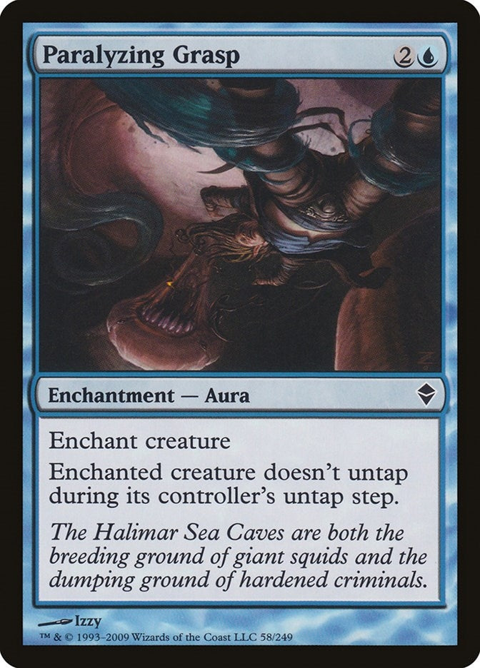 Image for Paralyzing Grasp (58) [Zendikar] - Magic: The Gathering