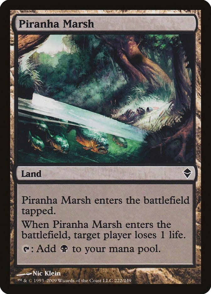 Image for Piranha Marsh (222) [Zendikar] - Magic: The Gathering