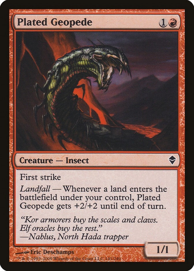 Image for Plated Geopede (141) [Zendikar] - Magic: The Gathering