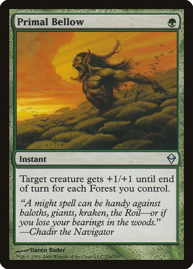 Image for Primal Bellow (176) [Zendikar] - Magic: The Gathering