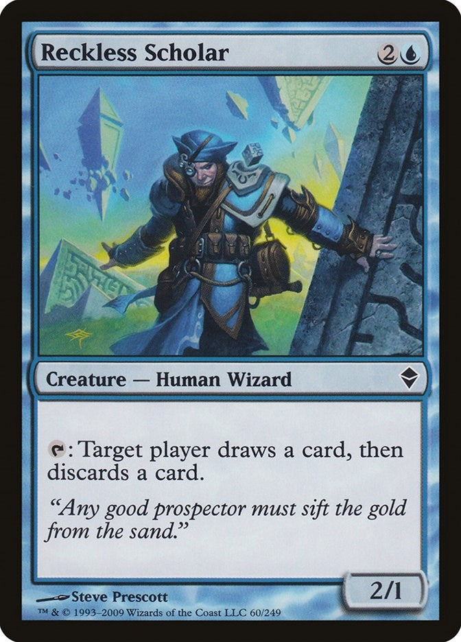 Image for Reckless Scholar (60) [Zendikar] - Magic: The Gathering