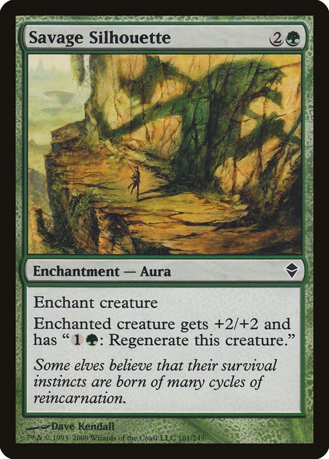 Image for Savage Silhouette (181) [Zendikar] - Magic: The Gathering