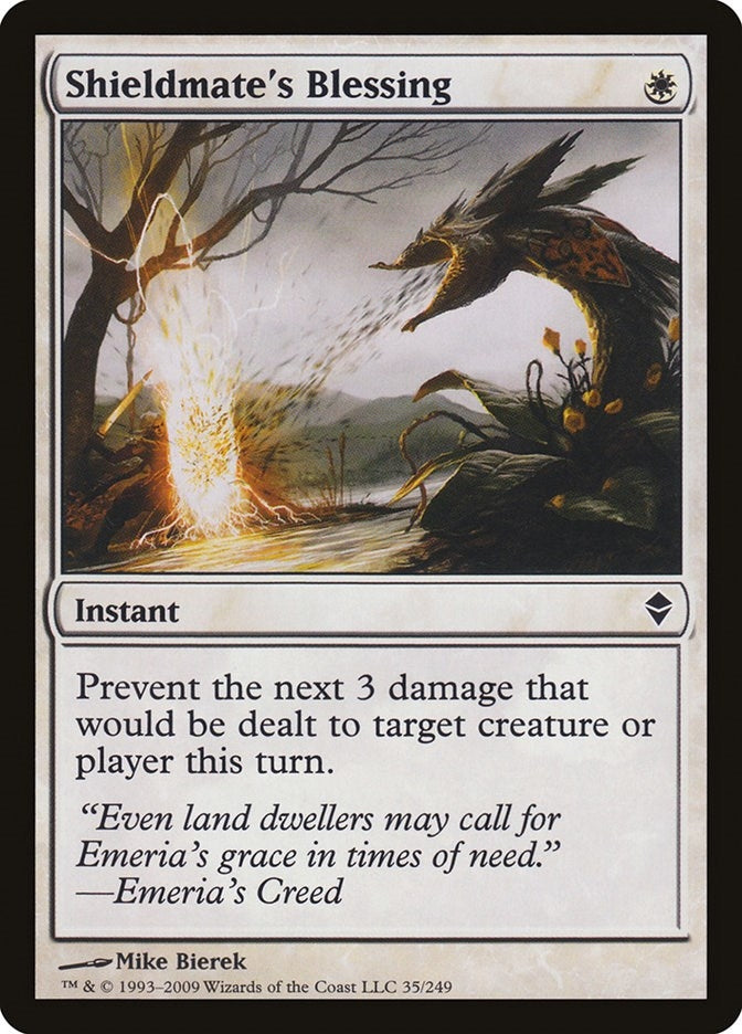 Image for Shieldmate's Blessing (35) [Zendikar] - Magic: The Gathering