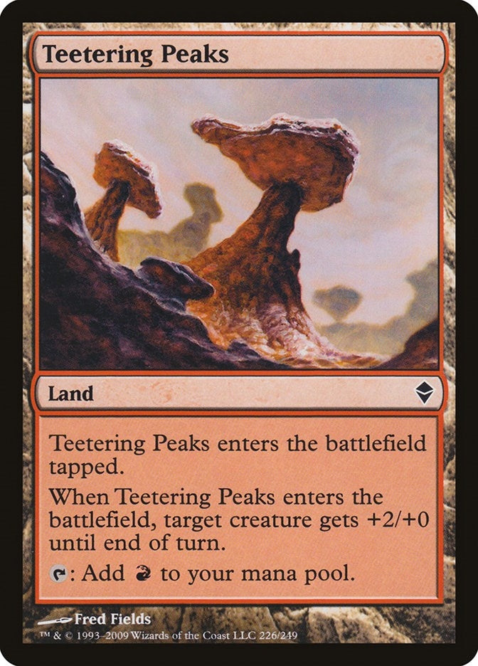 Image for Teetering Peaks (226) [Zendikar] - Magic: The Gathering