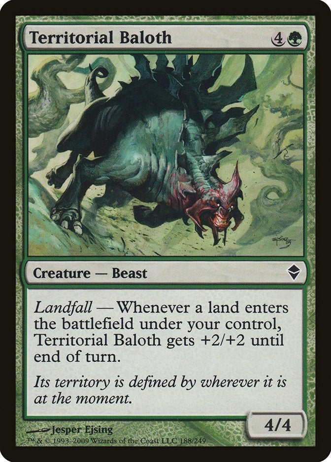 Image for Territorial Baloth (188) [Zendikar] - Magic: The Gathering