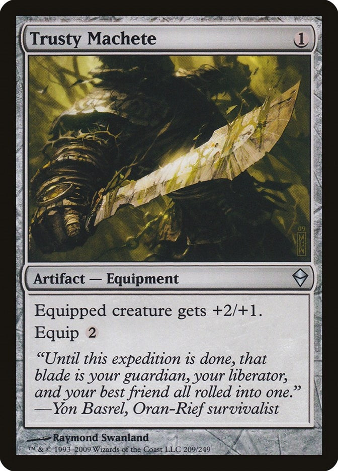 Image for Trusty Machete (209) [Zendikar] - Magic: The Gathering