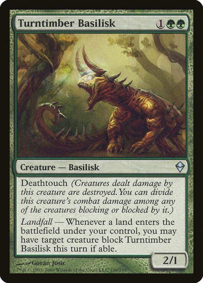Image for Turntimber Basilisk (190) [Zendikar] - Magic: The Gathering