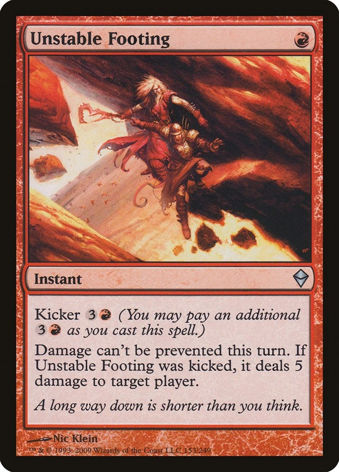 Image for Unstable Footing (153) [Zendikar] - Magic: The Gathering