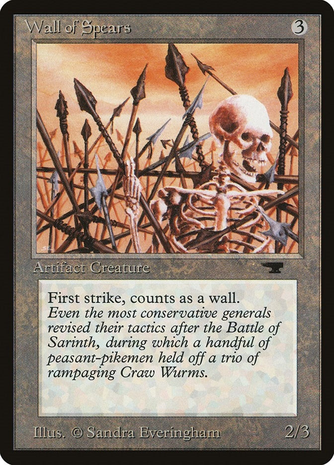 Image for Wall of Spears [Antiquities] - Magic: The Gathering